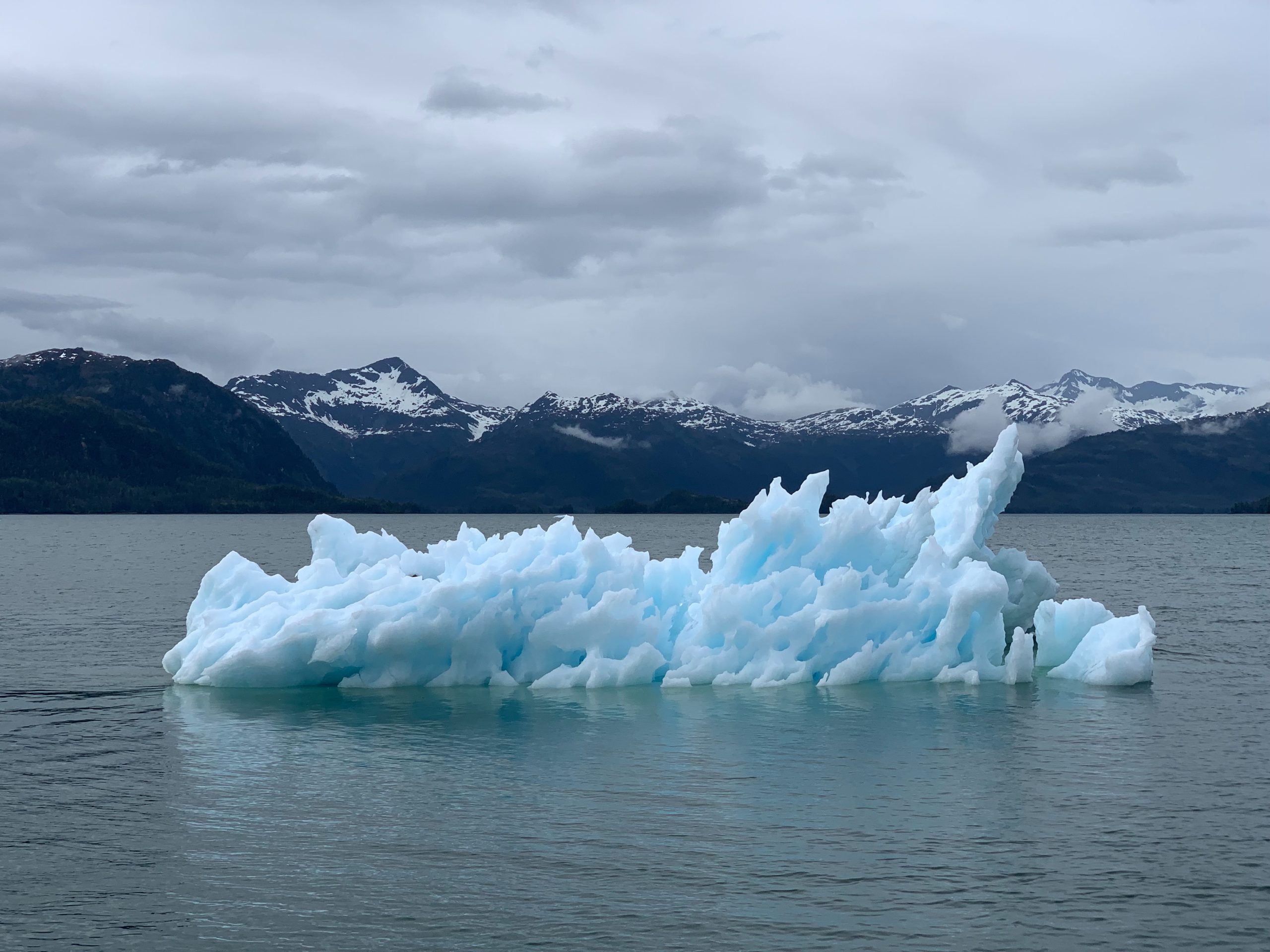 iceberg qui fond à cause du réchauffement climatique